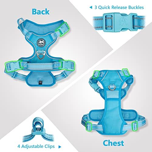 PoyPet No Pull Dog Harness, Reflective Vest