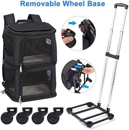 Double Pet Carrier Backpack