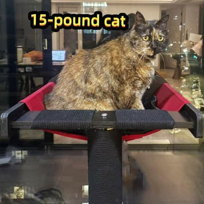 Cat Window Perch with Scratching Post Strong Supported
