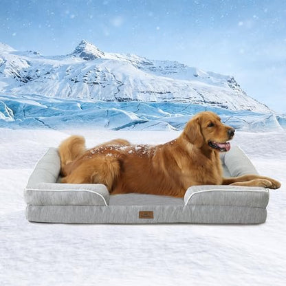 Cooling Dog Bed, Dual-Cooling Design, Q-Max >0.4 Cool Pet Beds