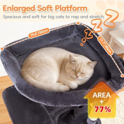 Taoqimiao Heavy Duty Cat Tree, 73In Sturdy Cat Tower