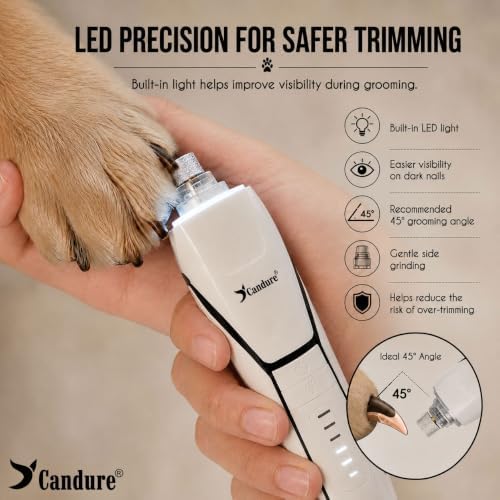 Candure Whisper Quiet Dog Nail Grinder
