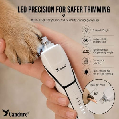 Candure Whisper Quiet Dog Nail Grinder