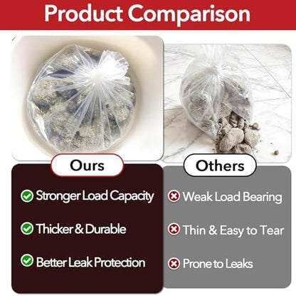 50 Pcs Thick Litter Box Liners Compatible