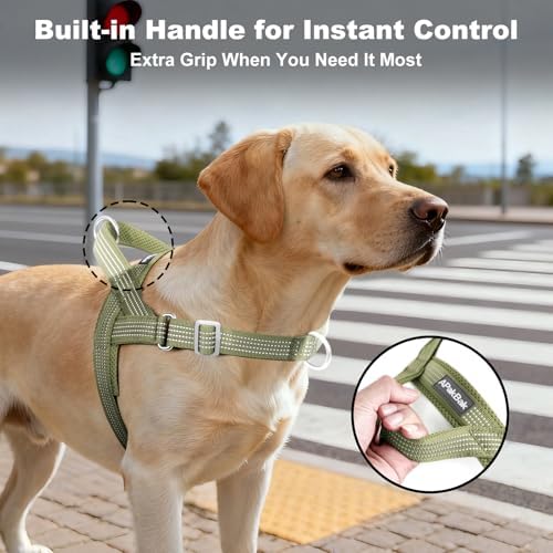 No Pull Dog Harness with Handle, Adjustable Soft Mesh Padded Vest