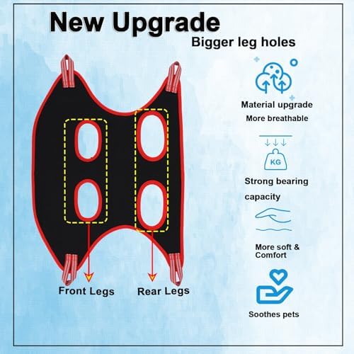 Dog Grooming Hammock Harness Breathable Pet Cat Hammock 8.5"
