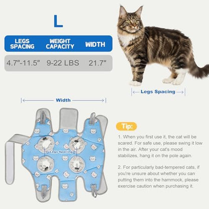 Supet Cat Grooming Hammock Harness