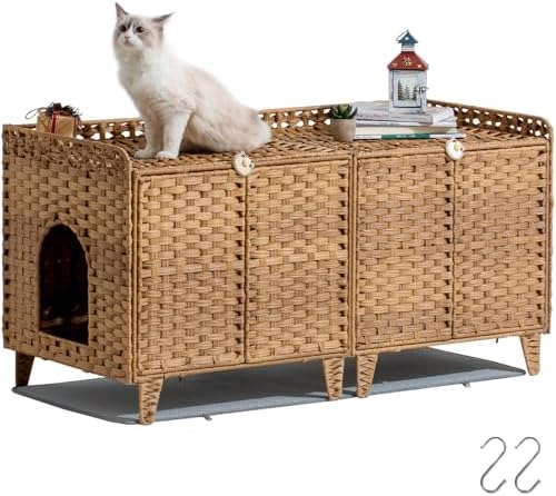 SETVSON Cat Litter Box Enclosure