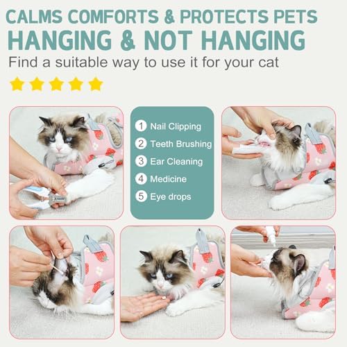 Supet Cat Grooming Hammock Harness