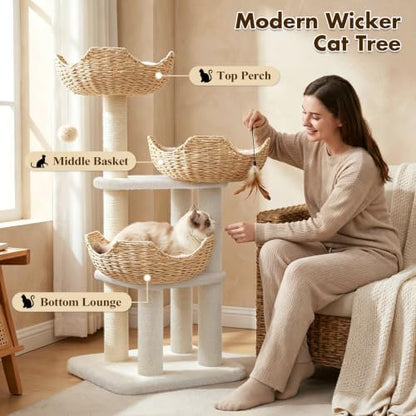 PAWZ Road Modern Cat Tree with Baskets