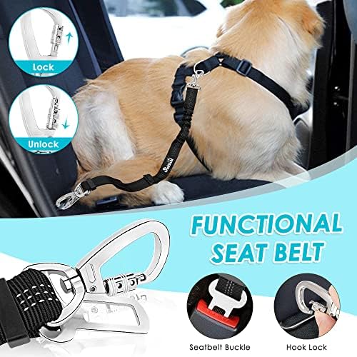SlowTon Dog Seat Belt and Harness