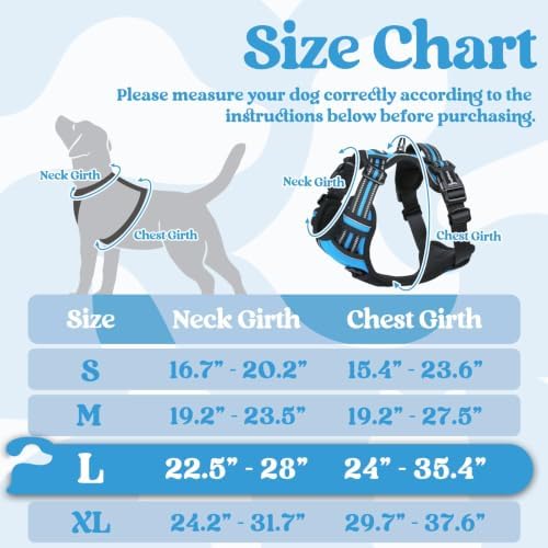 rabbitgoo Dog Harness for Large, Updated Easy On & Off