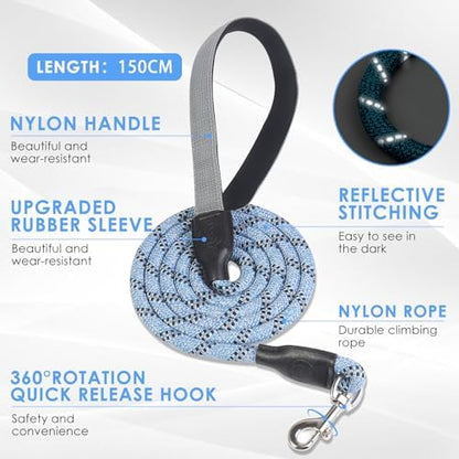 Dog Harness and Leash Set, No Pull Saddle Style Pet Harness, Breathable Mesh