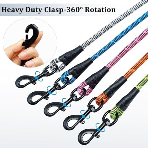 WYuZe 5 FT Double Dog Leash Detachable Rope Dual Leash