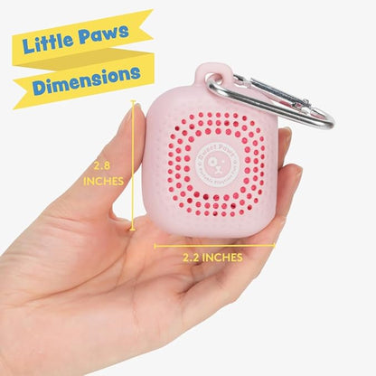 Sweet Paws Portable Dog Paw Towel, Lightweight & Super Absorbent Microfiber, Clips onto Leash, Quick Drying Towel for Dogs Paws with Silicone Case, Dry Dog’s Paws on The Go - Small - 3 Pieces Set