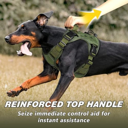 WINGOIN Green Tactical Dog Harness
