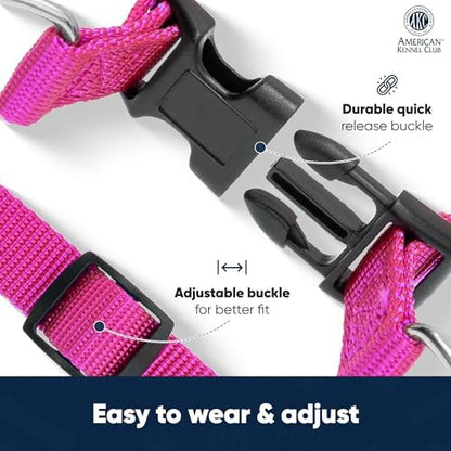 AKC Step-in Dog Harness – Adjustable Solid Color Vest