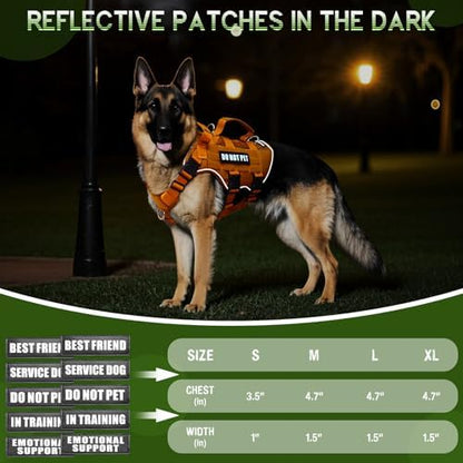 WINSEE Tactical Molle Vest Mesh Dog Harness