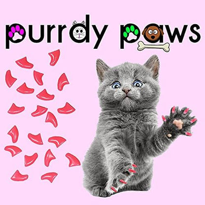 40 Pack Soft Nail Caps for Cat Claws Soft Pink Kitten