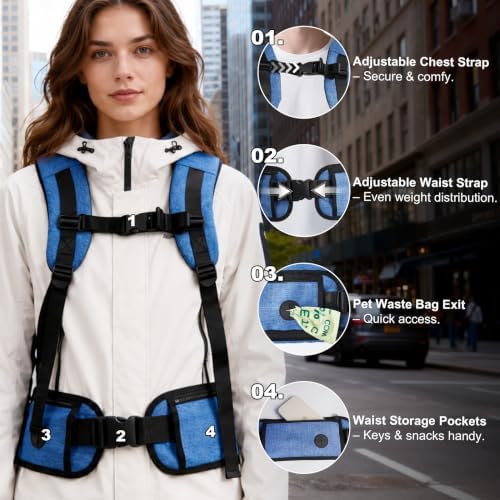Pet Carrier Backpack with Elevated Booster Pad