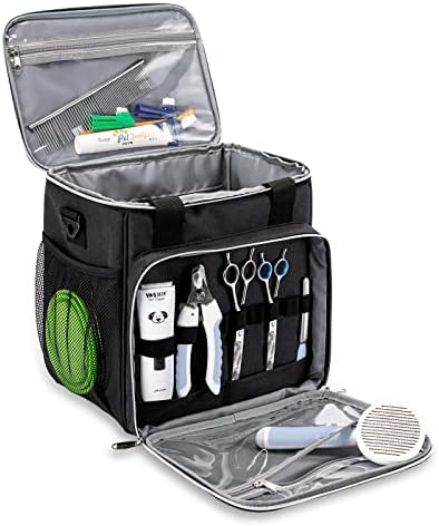 Pet Grooming Bag, Dog Grooming Supplies Organizer Tote Bag