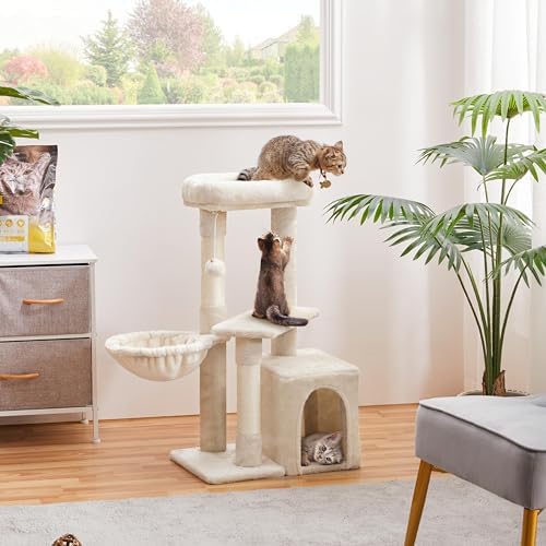Topeakmart Multilevel Cat Tree Cat Scratching Posts Cat Houses and Condos