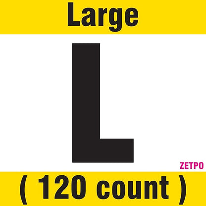 zetpo 12 Colors / 120 pcs Cat Claw Covers | Cats Nail Caps with Adhesives and Applicators (L)