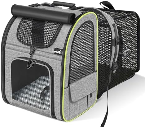pecute Cat Backpack Carrier Expandable, Cat Backpack