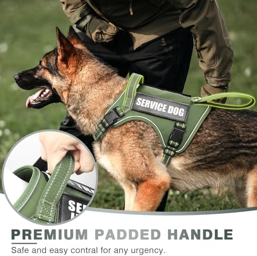 WINSEE Tactical Dog Harness, No Pull Dog Harness