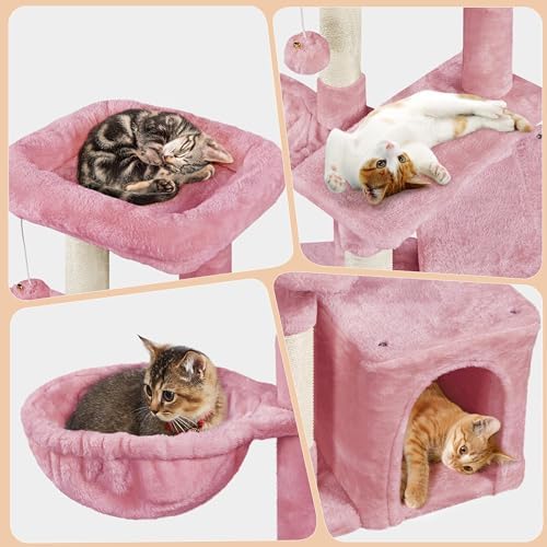 Topeakmart 34''H Cat Tower, Cute Cat Tree