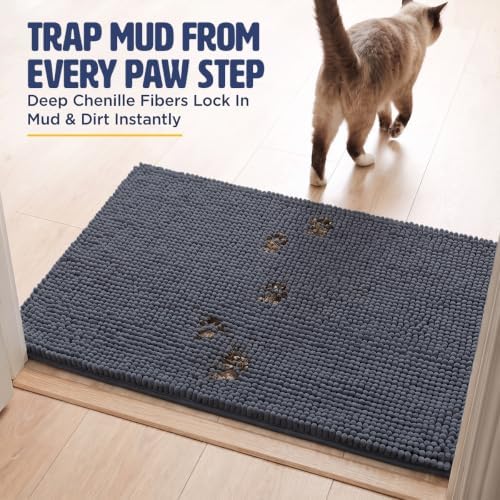 Muddy Mat® | Cat Litter Mat 18"x28", Litter Trapping Mat, Super Absorbent