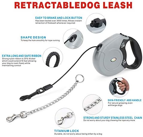 Idepet Heavy Duty Retractable Dog Leash