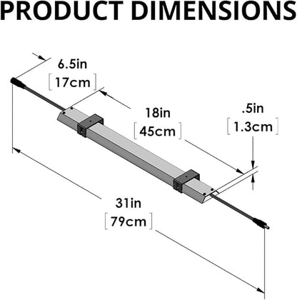 HappyBird Lightning (A Divison of M&M Cage) 18" LED linkable Light bar Without Power Source for Multiple Bird Breeder Cages, Full Spectrum LED. Will NOT Run ON ITS OWN (Single)