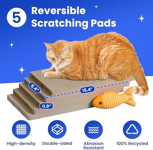 5-Pack Double-Sided Cat Scratchers