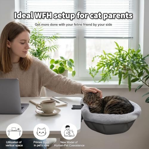 Cat Desk Bed, Desk Mounted Cat Hammock
