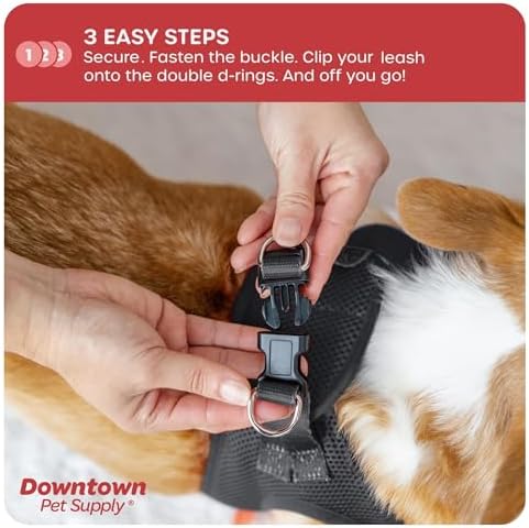 Downtown Pet Supply Step-in Dog Harness – No Pull, Adjustable Padded Mesh