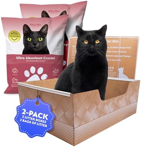 Kitty Poo Club Disposable Cat Litter Box 2-Pack