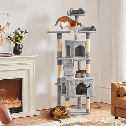 Yaheetech XL Cat Tree, 72in Multi-Level Cat Tower
