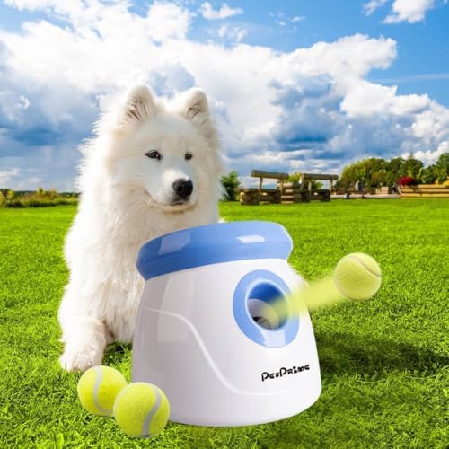 PetPrime Dog Automatic Ball Launcher Dog Interactive Fetch Toy Pet 2'' Thrower