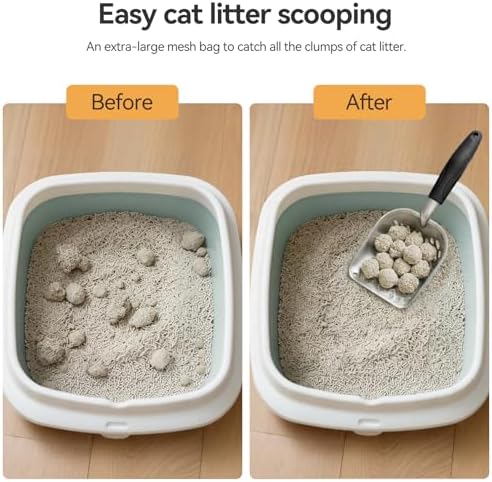 Cat Litter Scoop, Large Long Handle Kitty Metal Scooper