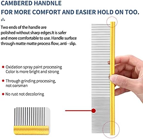 Dog Grooming Comb Deshedding Remove Tangles