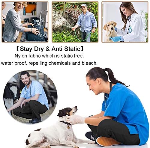 Noverlife Unisex Pet Grooming Smock & Pants, Splash Proof & Hair Repellent