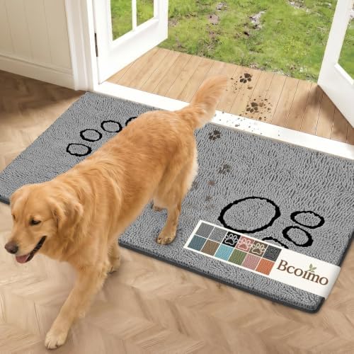 Bcoimo Super Absorbent Dog Door Mat