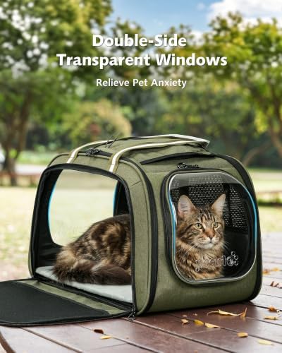 Pecute Cat Carrier, Double Bubble Pet Carrier