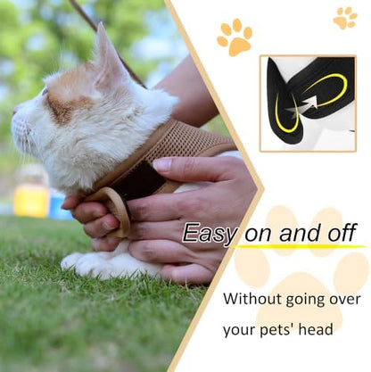 Cat Harness and Leash Set for Walking Escape Proof, Extra Large