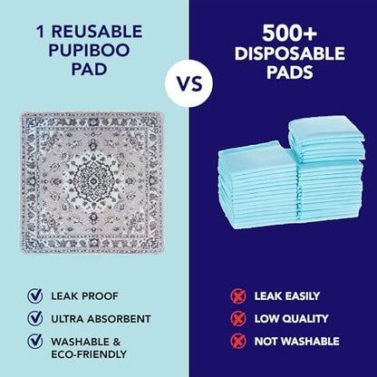 PUPIBOO Washable Pee Pads for Dogs and Cats