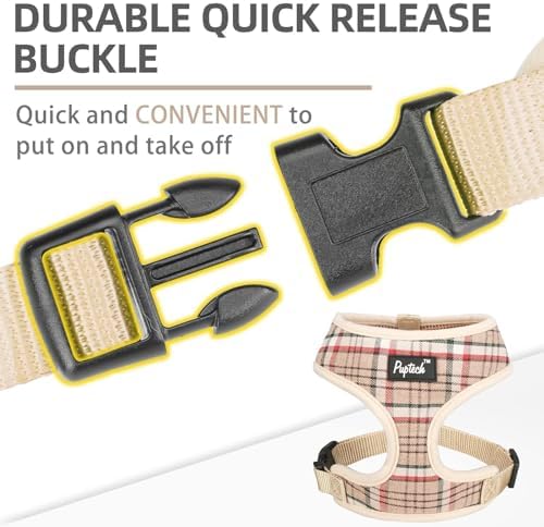 PUPTECK Small Dog Harness and Leash Set No Pull