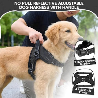 No Pull Reflective Adjustable Dog Harness