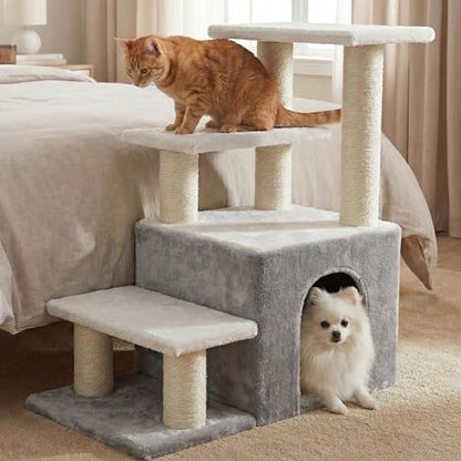 Heybly Cat Scratching Post, Pet Steps