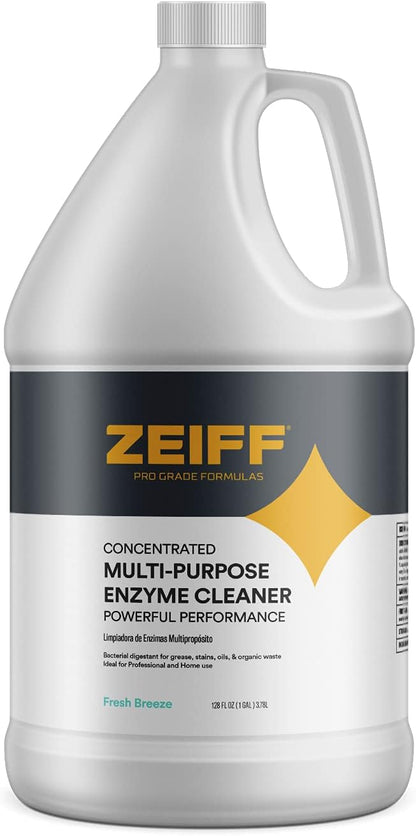 Pro-Grade Multi-Purpose Probiotic Enzyme Cleaner - Pet Stain and Odor Remover, Drain Cleaner - Powerful Cleaning & Odor Eliminating Formula For Professional & Home Surfaces - 1 Gallon